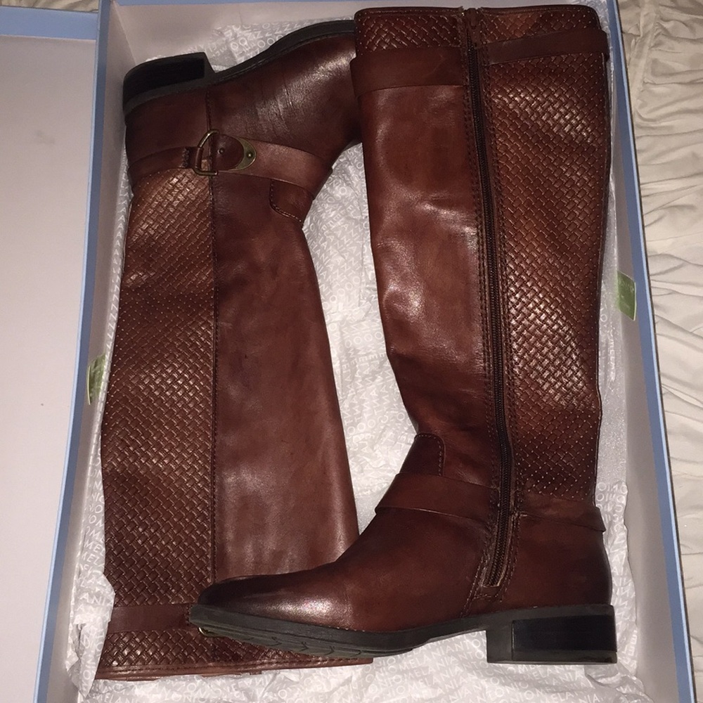 Antonio Melani brown leather boots